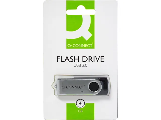 USB stick 2.0, zwart, 4 GB