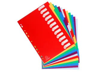 Tabbladen A4 Ondoorzichtig PP 0.30mm 12-Delig 11-Gaats Assorti - 3
