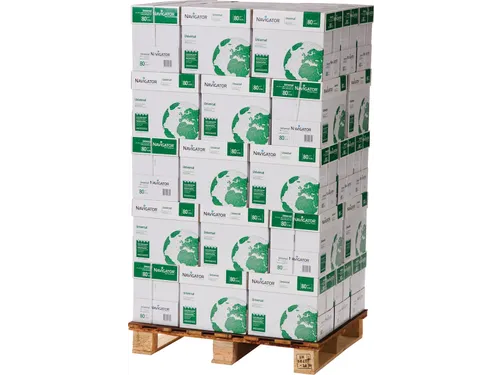 Pallet Kopieerpapier Navigator Universal CO2 Neutraal A4 80 Gram Wit