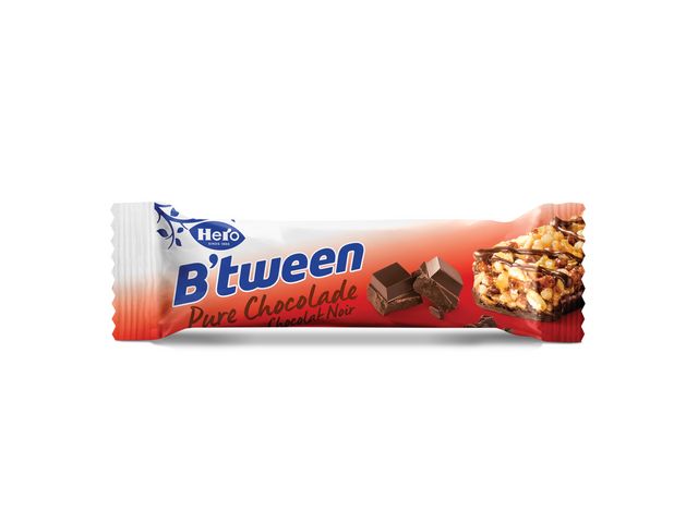 Hero B'tween Granenreep Pure Chocolade 12x23gr | DiscountOffice.nl