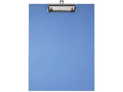 Klemplaat gecoat papier A4 blauw