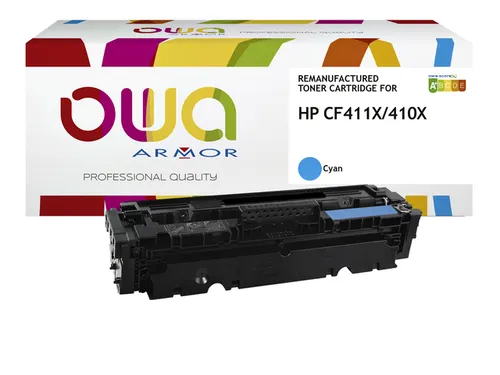 Tonercartridge OWA alternatief tbv HP CF411X blauw