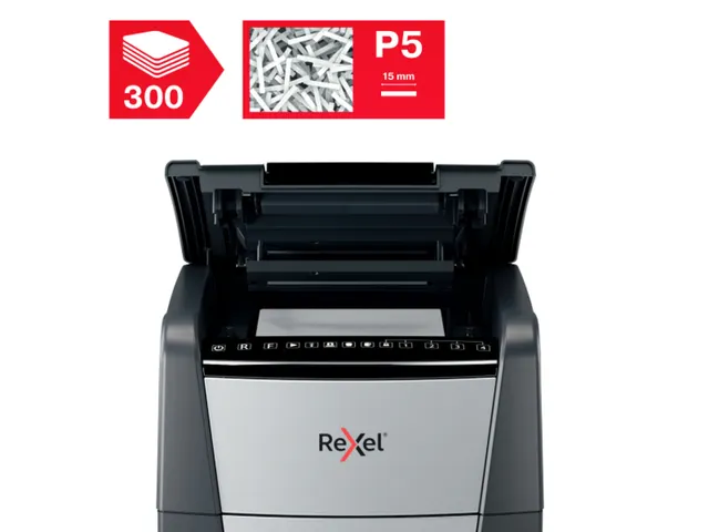 Papiervernietiger Rexel Optimum Auto+ 300M P-5 snippers 2x15mm