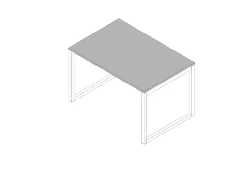 bureau,HxBxD 730x1200x800mm,blad grijs,sledeframe wit