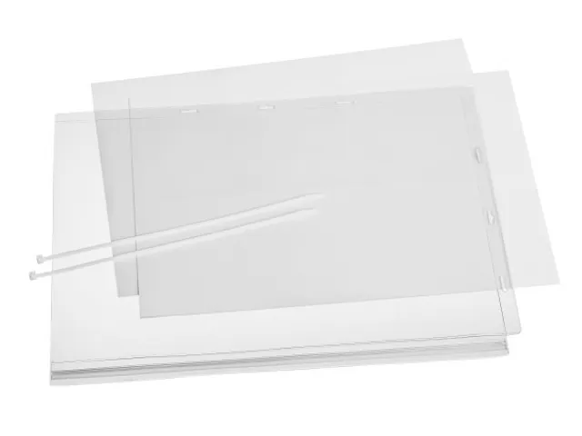 Pochette d'affichage étanche A3 Transparent Fixation serre-câbles 5p