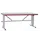 paktafel,HxBxD 720-1120x1600x800mm,blad lichtgrijs,C-voet van staal