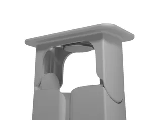 Addit kabelgeleider Grijs voor zit-sta Bureau 130cm incl. magneethoude - 5