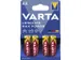 Pile Longlife Max Power AA blister de 4 pièces