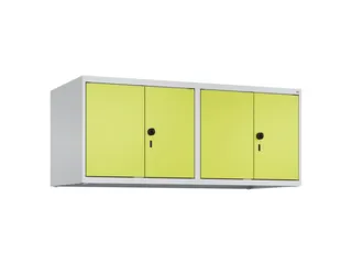 opzetkast,v. locker,4vak.,vak B 300mm,HxBxD 500x1200x500mm,vleugeldeur - 1