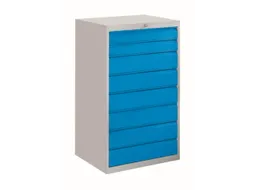 ladekast HxBxD 1200x715x600mm 8laden slot RAL7035 front RAL6011