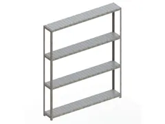 breedvakstelling,grondveld,HxBxD 2970x2504x400mm,vakl. 400kg