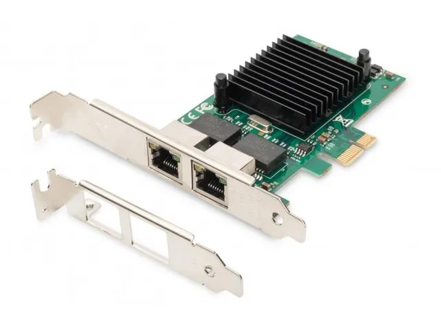 2-poorts Gigabit Ethernet-netwerkkaart,RJ45,PCI Express Intel-chipset