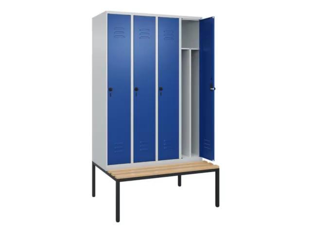 locker voor scheiding van kleding,HxBxD 2120x1200x815mm,4vak