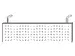 zichtscherm,v. bureau,HxB 400x1600mm,zilverkleurig