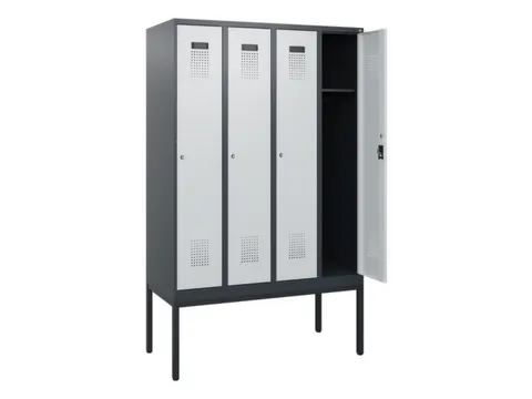 schoollocker,HxBxD 1950x1200x500mm,4vak,vak B 300mm,cil.-slot