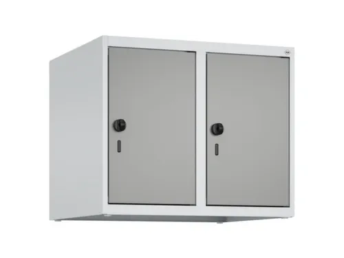 opzetkast,v. locker,2vak.,vak B 300mm,HxBxD 500x600x500mm,draaigrendel