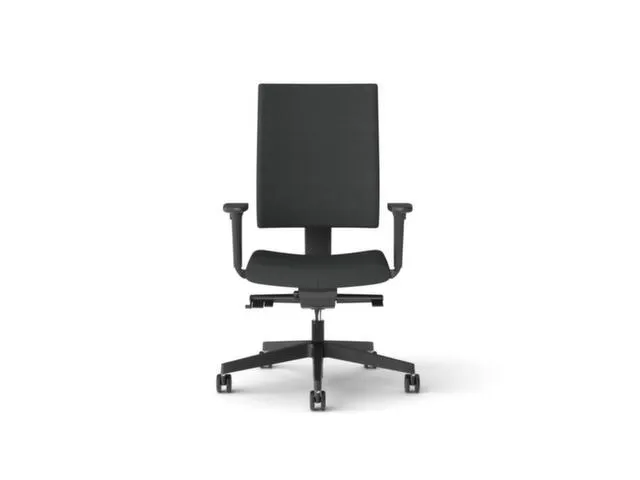 Siège De Bureau Pivotant Anthracite Piètement Noir Méc. Synchrone