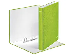 Ringband Leitz WOW A4 2-rings D-mech 25mm karton groen