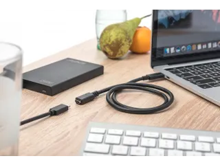 USB Type-C verlengkabel Type C St/Bu 2m 3A 480MB Versie 2.0 Zwart - 7