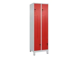 Z-garderobekast,HxBxD 1950x600x500mm,vak B 150/300mm,draaigrendel