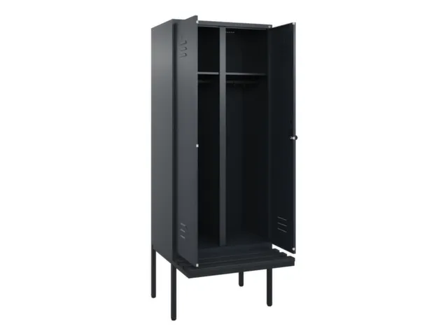 locker voor scheiding van kleding,HxBxD 2120x800x815mm,2vak
