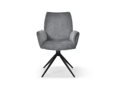 Bezoekersstoel Stervoetonderstel Ronde Buis Zwart M. Armleuningen