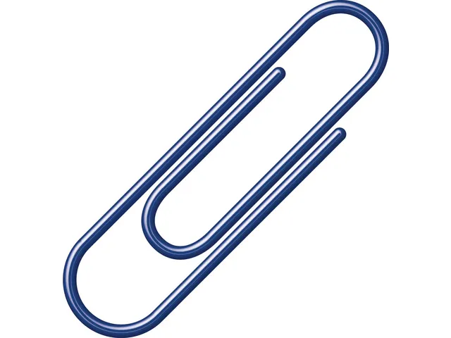 Paperclips Alco 26mm rond doos a 100 stuks donkerblauw