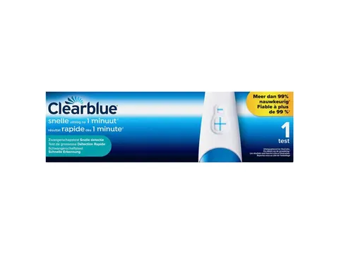 Zwangerschapstest Clearblue snel