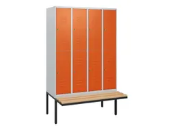 Dubbeldekse dekenkist HxBxD 1950x1200x815mm 4x2vak. vak B 300mm
