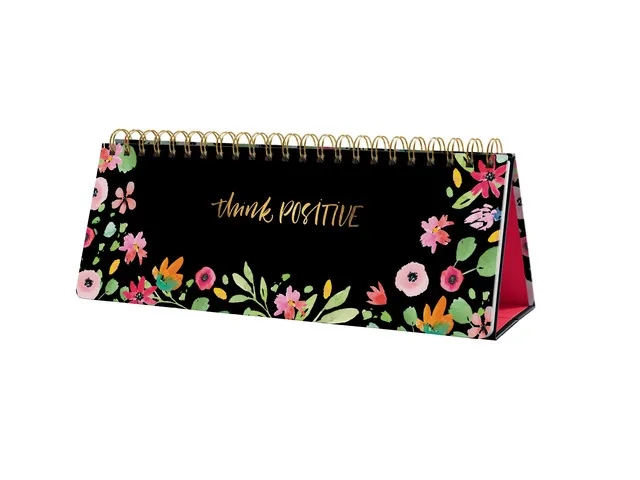 Weekplanner Inspire A4 liggend met GRATIS bureauonderlegger Flower Lov