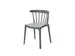 chaise empilable,4 pieds vert,assise PP vert,dossier PP