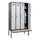 locker met bank,HxBxD 2120x1200x815mm,4vak,vak B 300mm,draaigrendel