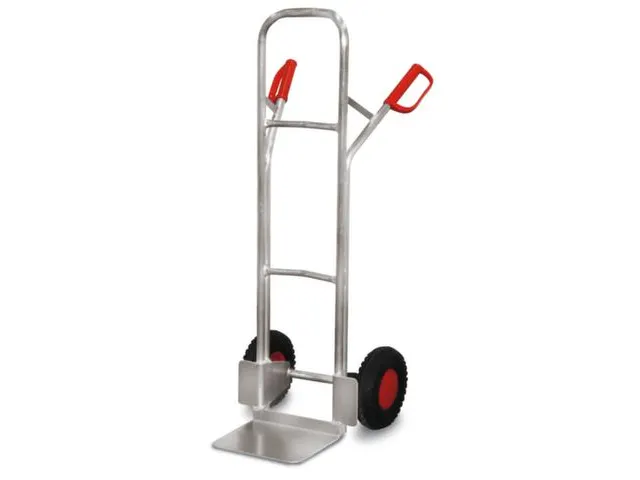 Steekwagen Aluminium Voor Kratten 200kg 1305x572mm Luchtbanden