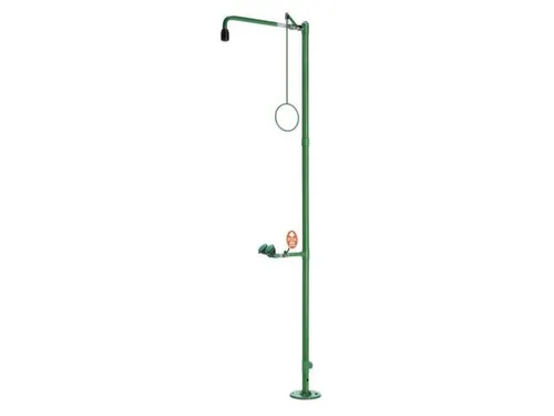 Plens-/Oogdouche,2Sproeikoppen Vast,75L/Min,Aansluiting 1 1/4 Inch Bin