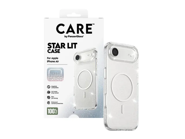 PanzerGlass CARE by Star Lit Case w. White MagSafe iPhone Air, H