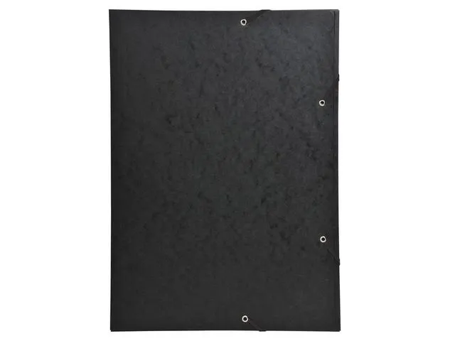 Chemise à élastiques 3 rabats - Format A3 Noir