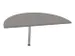 table de rallonge HxlxP 740x1400x700mm mi-rond BZ gris