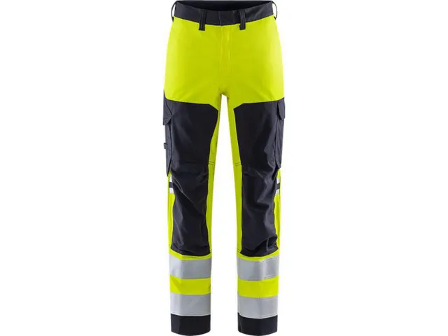 Fristads 129517 werkbroek, fluo geel/marineblauw, maat D112, per stuk