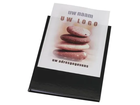 Showmap Rillstab A4 RI99429 20 Tas Zwart met transparant insteekvak