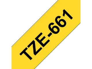Labeltape Brother P-touch TZe-661 standaard 36mm zwart op geel - 2