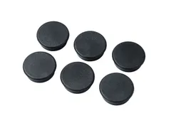 Magneten Milelx 25mm zwart set a 6 st.