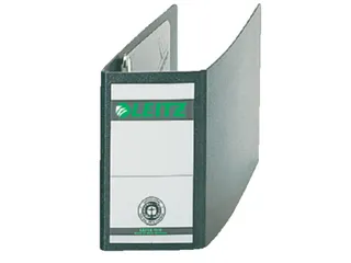 Ordner Leitz 1078 A6 77mm dwars karton zwart - 1