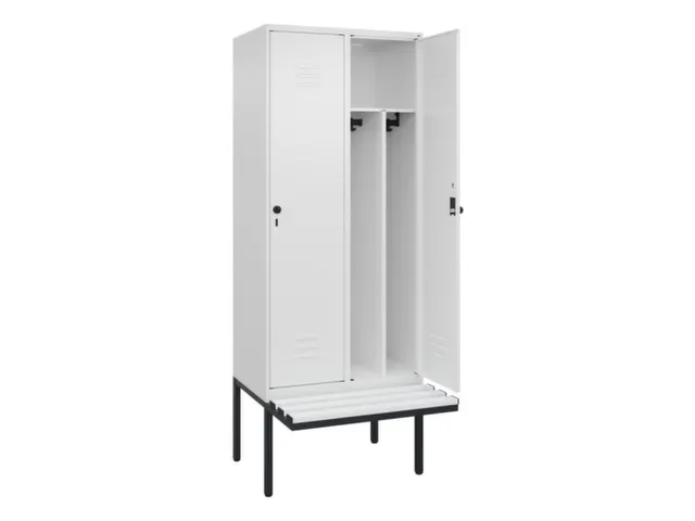 locker voor scheiding van kleding,HxBxD 2120x800x815mm,2vak