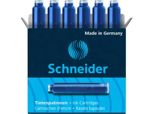 Inktpatroon Schneider Blauw 6 stuks