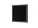 Letterbord Zwart 30x30cm met Zwarte Lijst