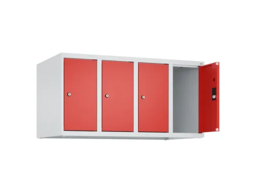opzetkast,v. locker,4vak.,vak B 250mm,HxBxD 500x1000x500mm,vleugeldeur