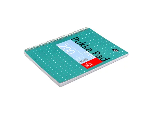 Collegeblok Pukka Pad Jotta A4 lijn 4-gaats 200 pagina's 80gr groen