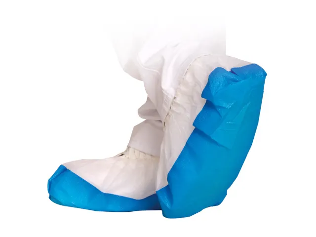 Franz Mensch HYGOSTAR 28656 PP/CPE strong overschoen wit/blauw 500 st