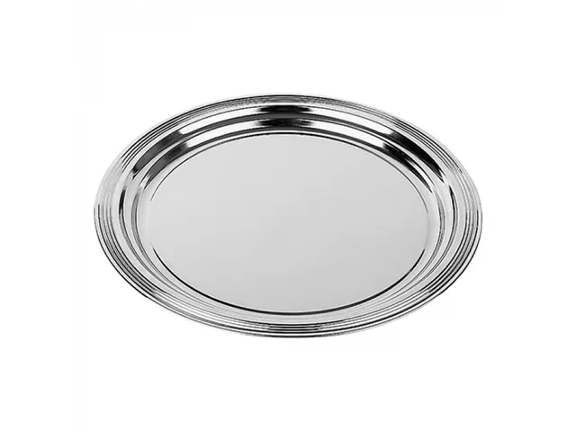 EMGA Partyplateau verchroomd Rond 35cm