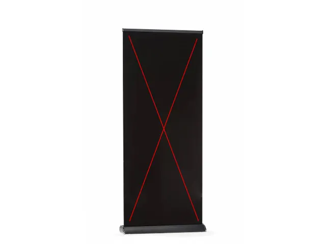 Bannière enroulable Premium 85x160-220cm Noir